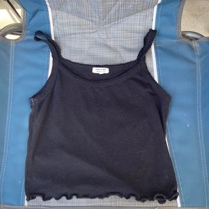 heart and hips black tank top